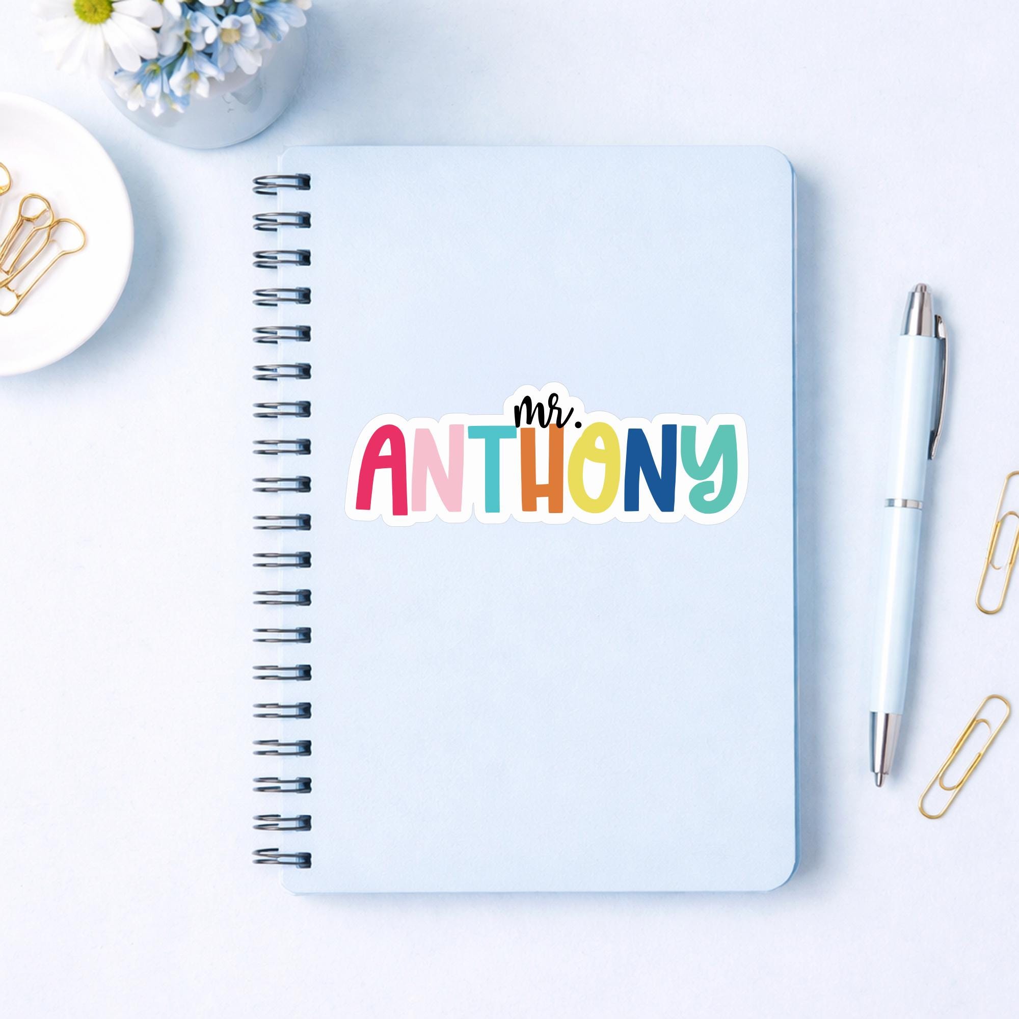 Custom Name Stickers | Personalized Waterproof Vinyl Decals - Etsy