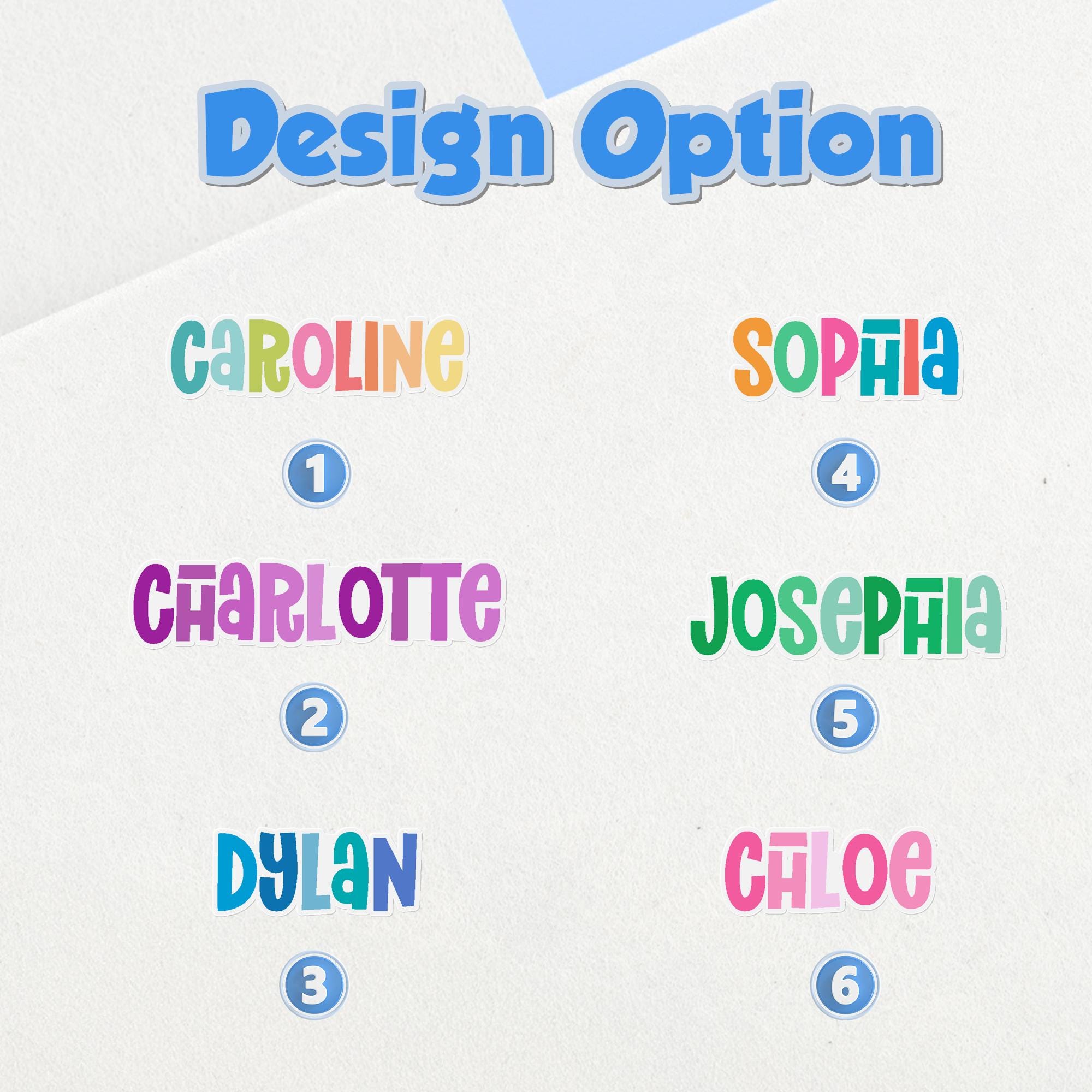 Name Stickers Customisation Personalized Name Stickers | Custom Waterproof Vinyl Name Decals - Etsy
