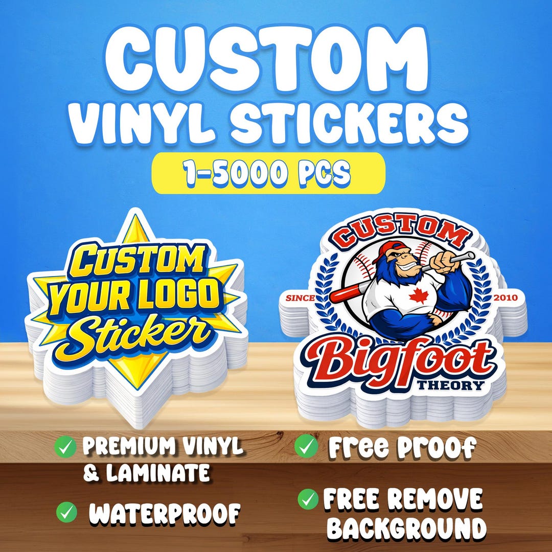 Custom Logo Vinyl Stickers | Die Cut Business Branding Decals ...