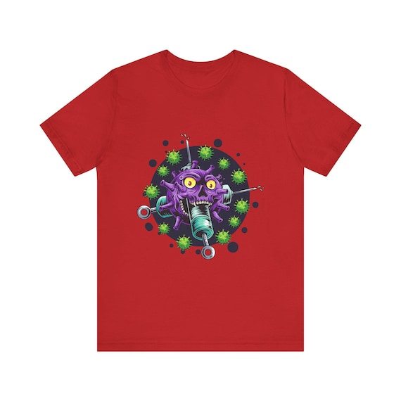 Whimsical Virus Tee - Fun Graphic T-Shirt for Medical Workers and Science Lovers, Quirky Humor Gift for Halloween, Medical Events, [...]