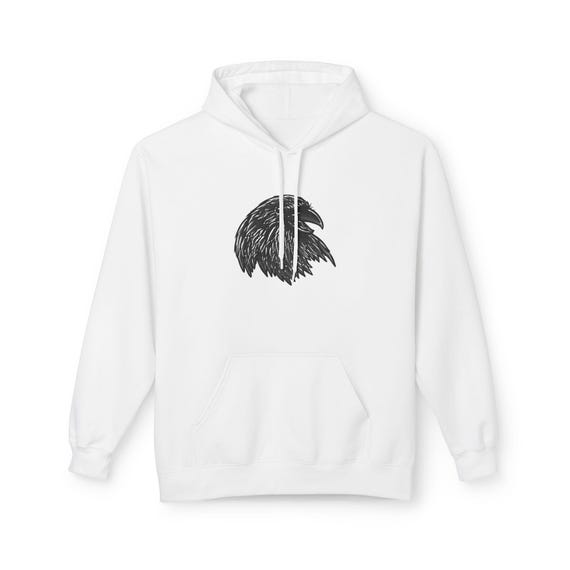 Feathered Graphic Hoodie - Cozy Fleece Sweatshirt, Unisex Pullover, Cool Bird Design, Perfect for Casual Style, Gift for Nature Lovers