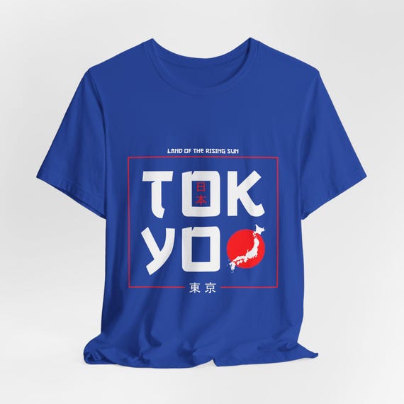 Tokyo Inspired Unisex Jersey Tee, Japanese Culture Shirt, Fashionable Casual Wear, Gifts for Travel Lovers, Vintage Graphic Tee