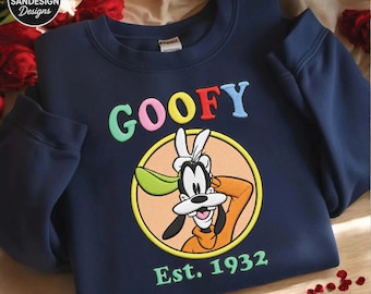Personalized Goofy Shirt, Cartoon Dog Sweatshirt, Vintage Disney Inspired Tee, Custom Name Gift, Cute Character Outfit Retro Style