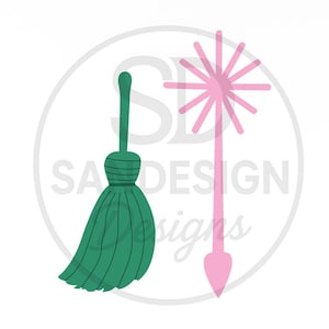 Puede incluir: Ilustración digital con dos elementos decorativos. A la izquierda, una borla verde con la parte superior en bucle. A la derecha, un diseño rosa de estrella con la parte inferior puntiaguda. El fondo es blanco con el texto "SA DESIGN signs" en un círculo.