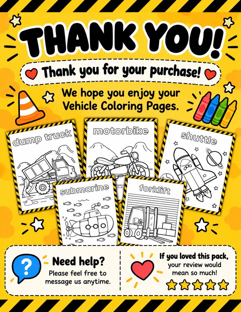 Printable Vehicle Coloring Pages | Vehicle Coloring Book for Kids | 17 ...