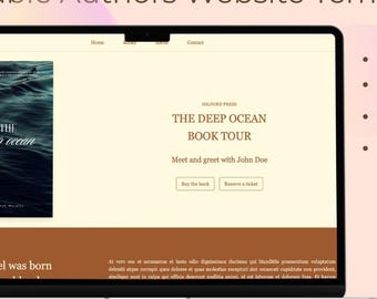 Editable Author Website Template