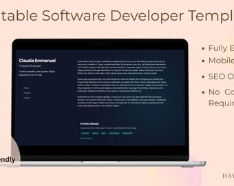 Next.js Tailwind CSS Developer Template: Editable, Responsive, SEO Optimized
