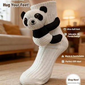 Calzini lavorati a mano con panda™