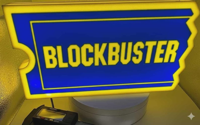 Blockbuster Style Lightbox - Be Kind, Rewind Your Memories - Etsy