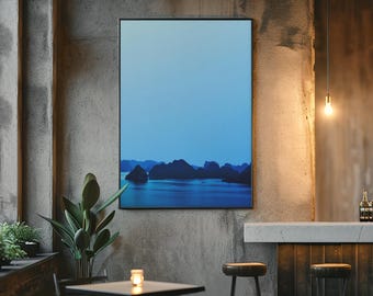 Ha Long Bay, Vietnam Print | Coastal Islets Photography | Modern Wall Art | Digital Download