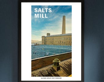 Salts Mill Print | Saltaire Industrial Heritage Photography | Digital Download