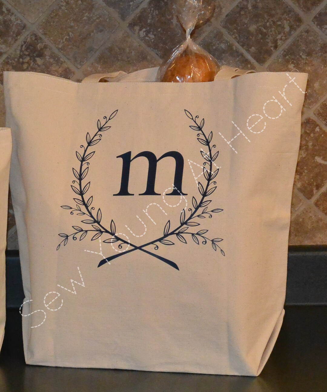 Canvas Grocery Bag, Reusable Grocery Bag, Grocery Tote Bag, Farmers ...