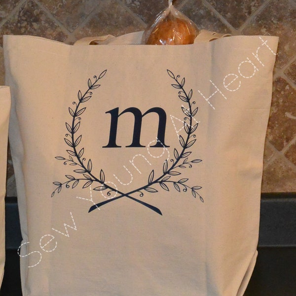 Canvas Grocery Bag Etsy