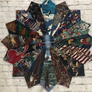 Memory Table Topper, Made from ties or shirts of your loved one, 29&quot; wide