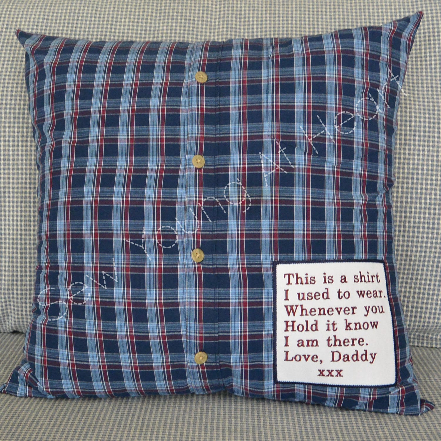 polo shirt memory pillow tutorial