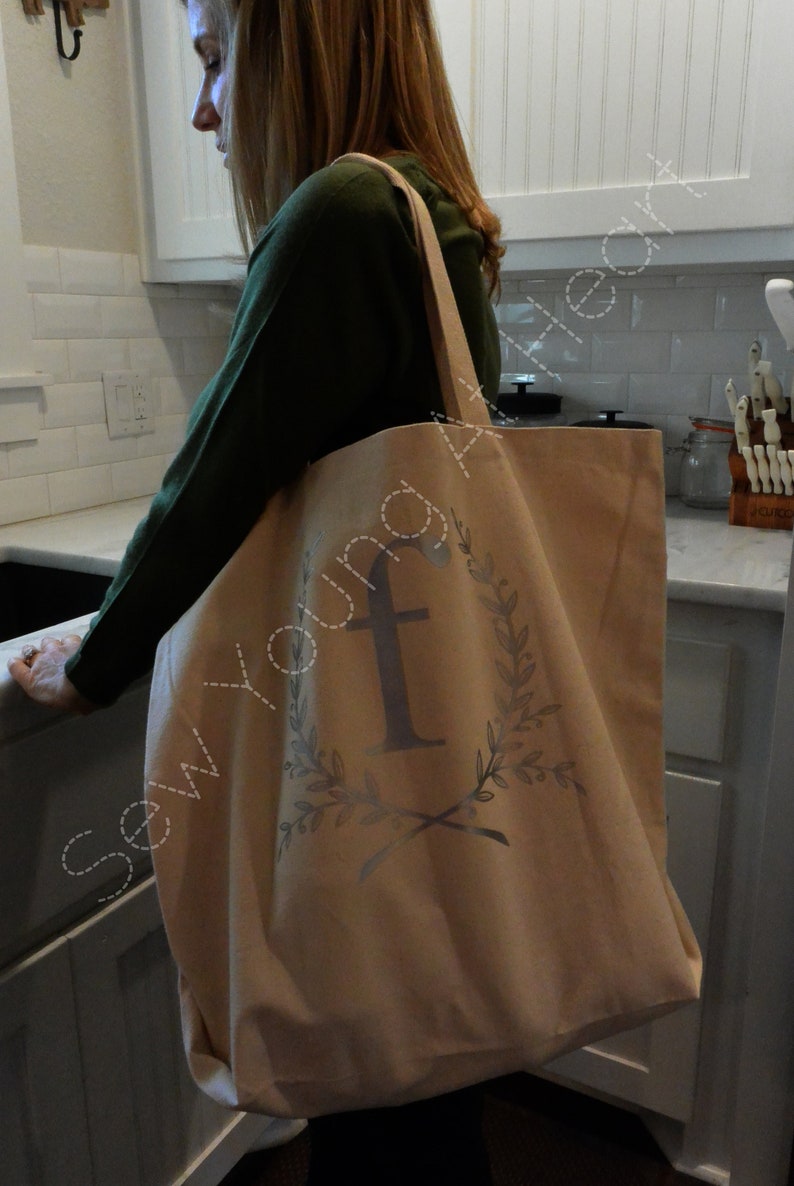 Canvas Grocery Bag Reusable Grocery Bag Grocery Tote Bag Etsy