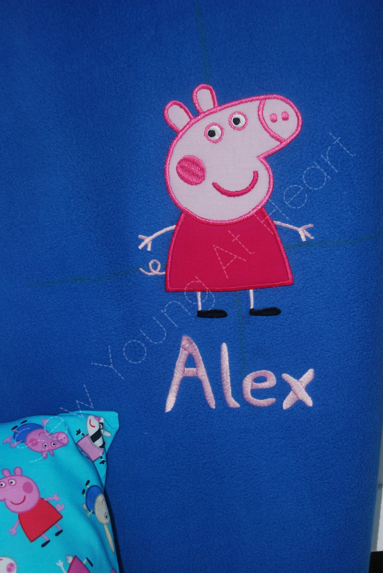 Peppa Pig Nap Set Large Fleece Blanket Pillowcase and Pillow Etsy