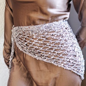 Silver Sequin Headscarf – Universal Sparkling Kerchief | Handmade Glam Accessory