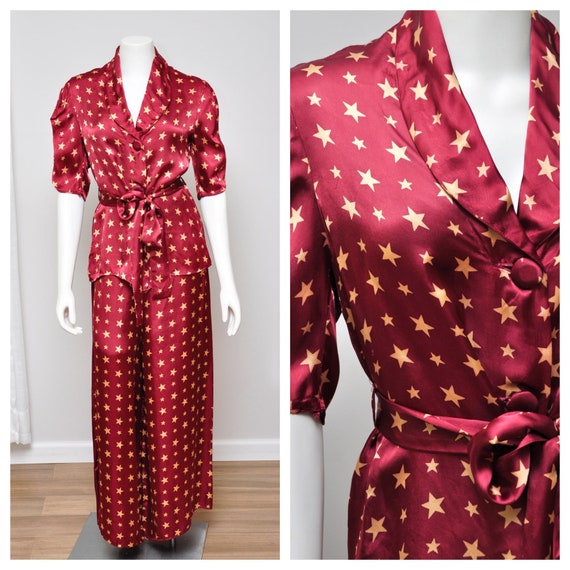 1940s leisurewear set | vintage 1940s patriotic lo