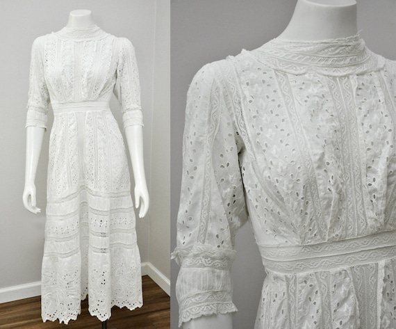 Edwardian lingerie dress | antique eyelet white co