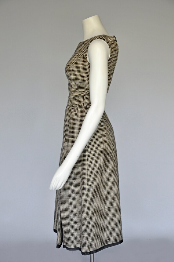 vintage 1960s wool houndstooth Galanos dress set … - image 5