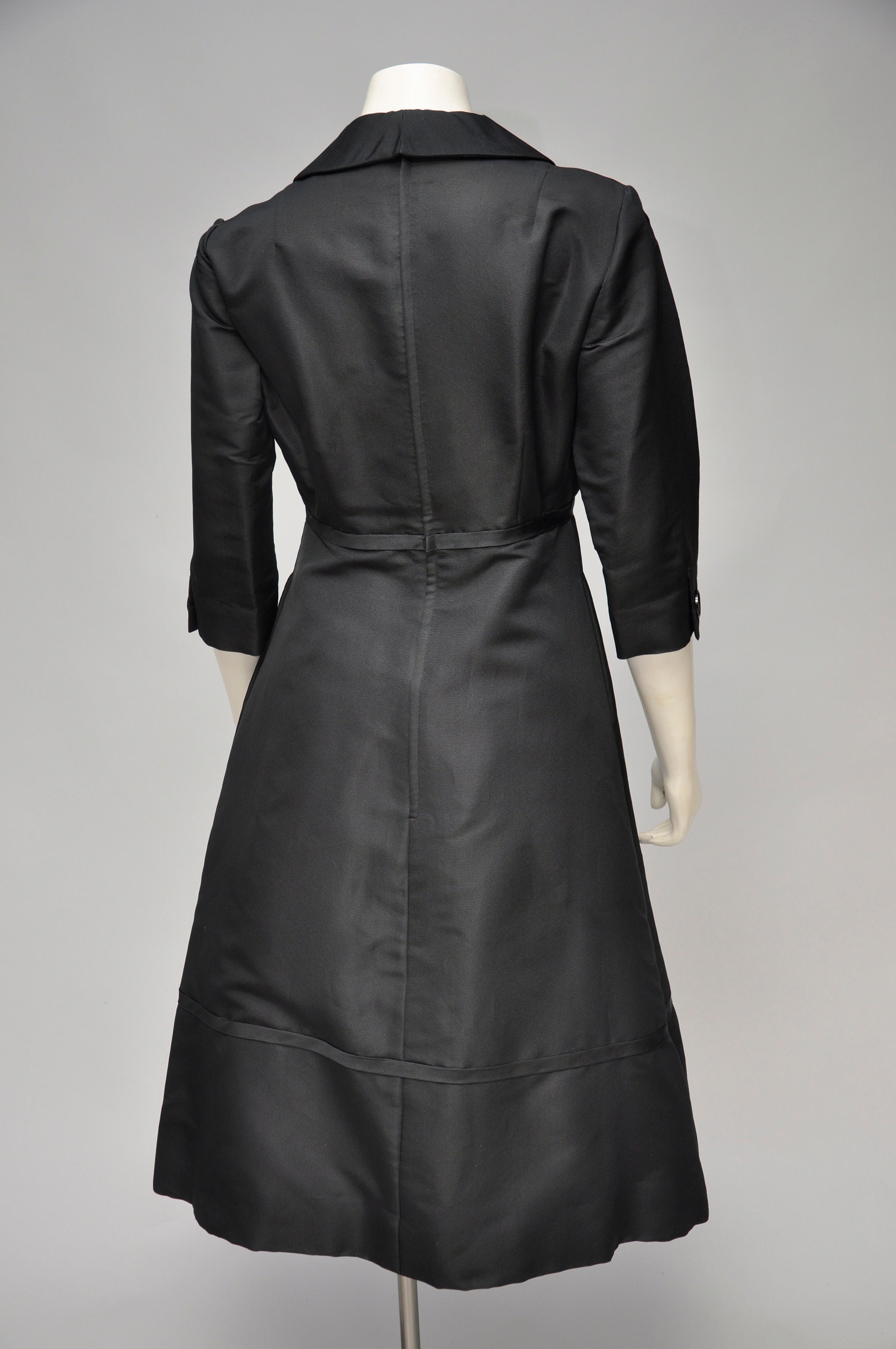 1950s Black Silk Harvey Berin Dress S/M - Etsy
