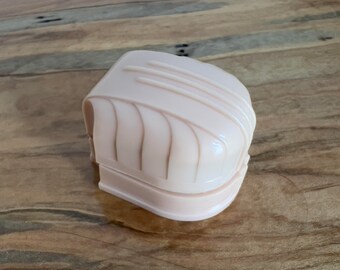 Vintage Antik Pfirsich Art Deco Zelluloid Ringschatulle