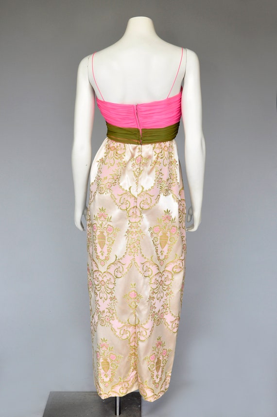 Brocade & Satin Dress 61072