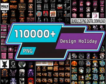 Más de 110 000 archivos PNG navideños neutros, sublimación e imágenes prediseñadas imprimibles.