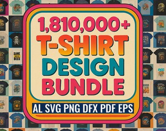 Paquete de 1.810.000 SVG con gráficos divertidos: citas sarcásticas, textos humorísticos y diseños de memes
