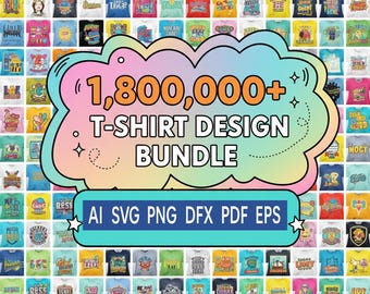 Paquete de más de 1.800.000 SVG para amantes de los perros: frases divertidas sobre mascotas, humor sarcástico y diseño de huellas.