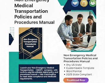 NEMT Policy and Procedures Manual editable and printable template