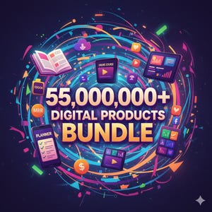 Över 55 000 000 digitala produkter Megapaket | PLR och återförsäljningsrättigheter | Mallar, grafik, kurser | Nedladdning