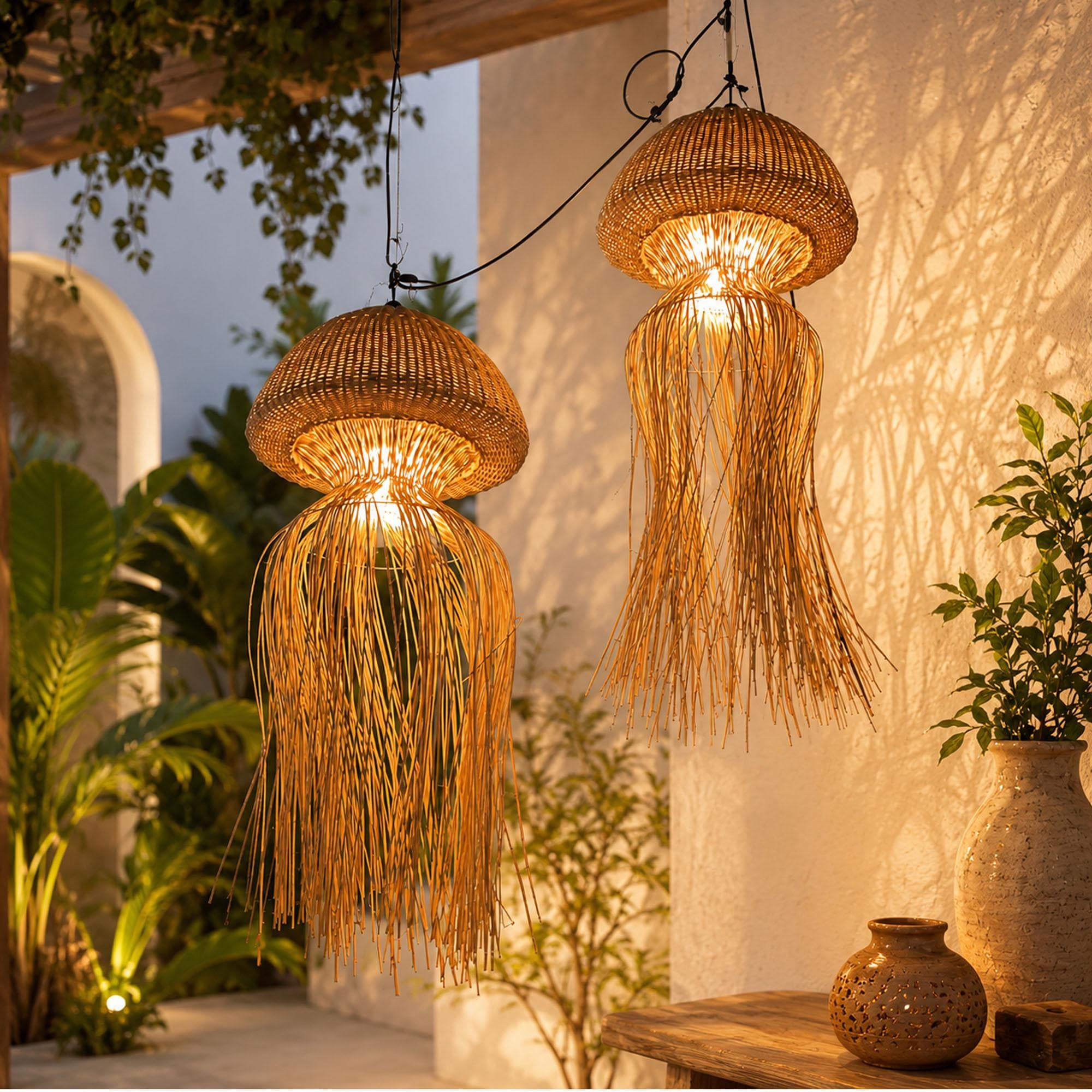 Hanging jellyfish lamp - Etsy 日本