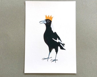 Giclee quality Art Print, King Magpie