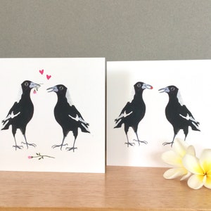 Australian Magpie greeting card, all occasions image 2