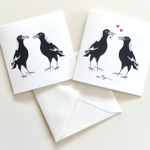 Australian Magpie greeting card, all occasions