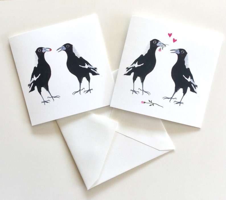 Australian Magpie greeting card, all occasions image 1