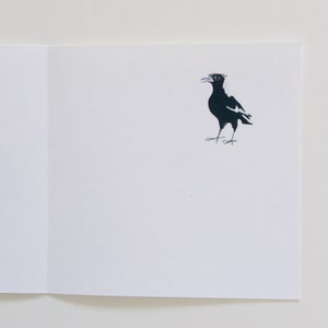 Australian Magpie greeting card, all occasions image 6