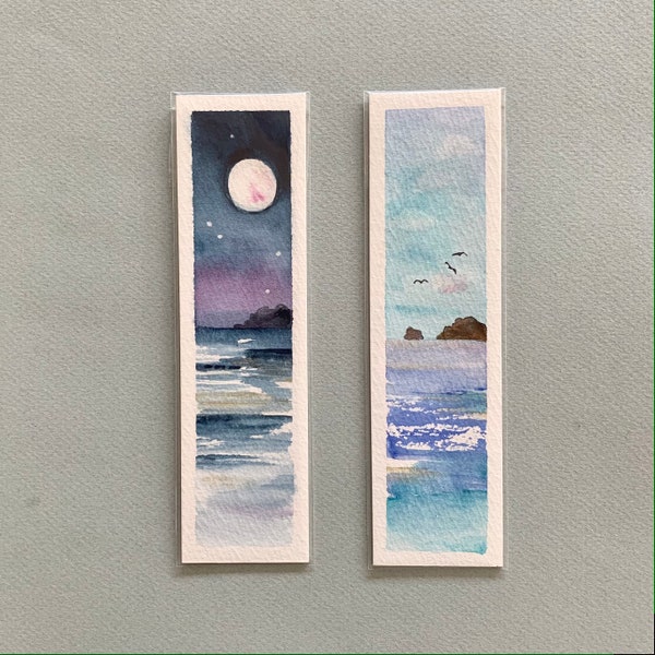 Two Original hand painted bookmarks