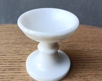 Hand Carved Marble Candle Stand: Home & Office Decor