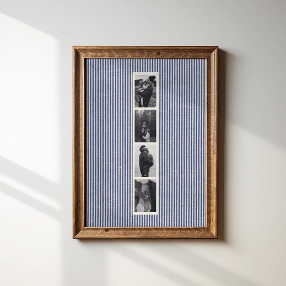 Custom Family Photo Print, Vintage Cottagecore Wall Art, Personalized Gift for Mom or Dad, Retro Home Decor Digital Download Keepsake