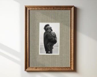 Custom Family Photo Print, Minimalist Collage, Personalized Wall Art for Parents and Kids, Digital Printable Keepsake