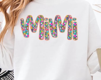Personalized Flowers Design Sweatshirt, Nana Sweat, Mothers Day Gift, Custom Hoodie, Grandma Wife Gigi Sweat, Xmas Gift Sweat, Auntie Sweat