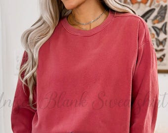 Comfort Colors Sweatshirt, Basic Crewneck Sweatshirt, Vintage Washed Colors, Blank Sweatshirt, Unisex Sweatshirt for Women or Men, Hoodie