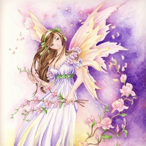 Fairy Art Print Southern Breeze Fantasy Faerie Art Print image 1