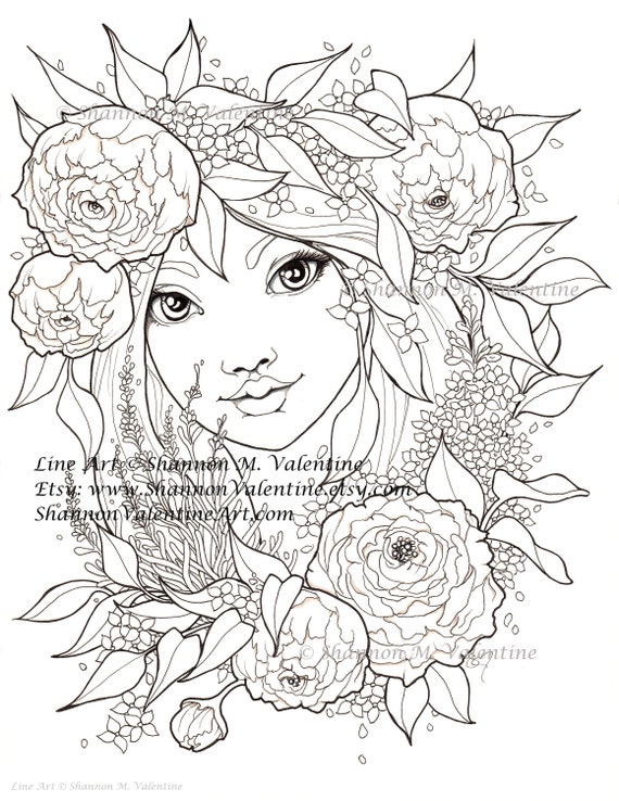 Girly 'Girl Stuff' Coloring Print Motif, Girly Coloring Poster for Sale  by Gascondi