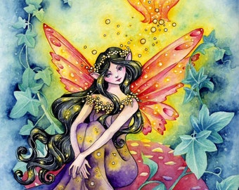 Fairy Fantasy Art Print "Faerie Light" Limited Edition Signed Art Print