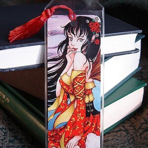 Fantasy Fairy Art Bookmark White Moon 2x6 Bookmark image 1