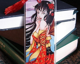 Fantasy Fairy Art Bookmark "White Moon" 2x6 Bookmark